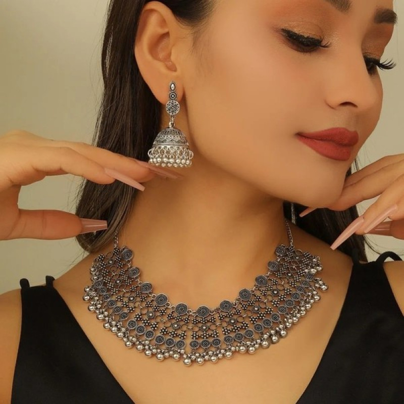 Traditional Jhumka Jewellery Set
