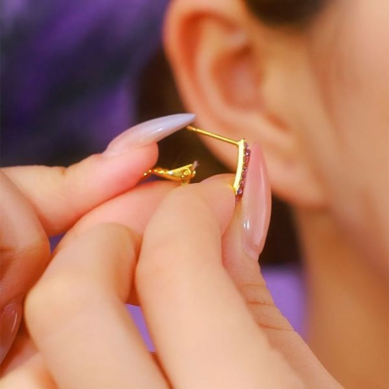 korean Zircon Pearl Earrings